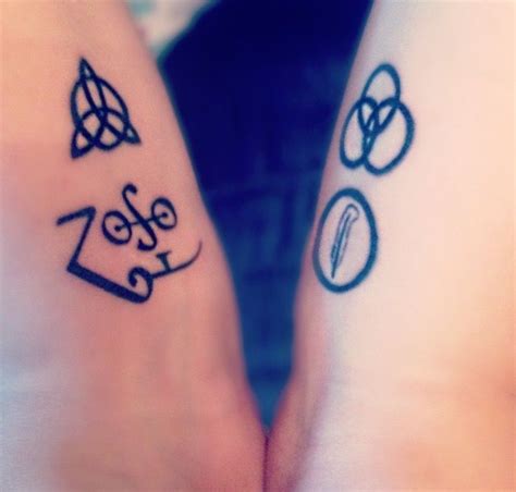 My Led Zeppelin 4 Symbols Tattoo 💟😍 Print Tattoos Paw Print Tattoo Symbolic Tattoos Led