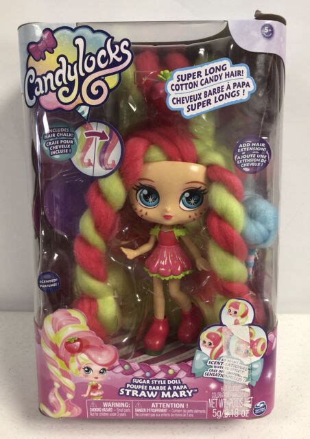 Candylocks Straw Mary Scented Doll Cotton Candy Hair New In Damaged Box