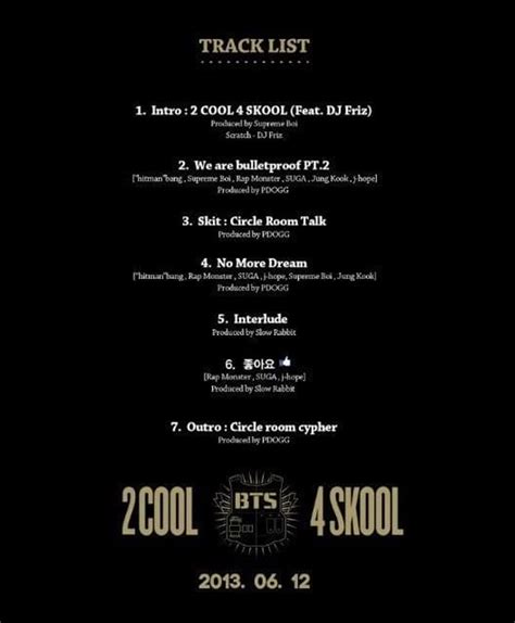 Bts Single Album 2 Cool 4 Skool Sokollab