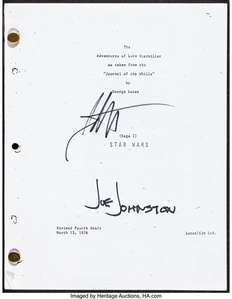 √ George Lucas Signature