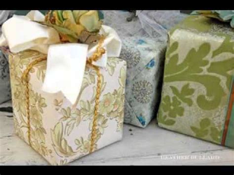 As of now we have seen how to wrap a square or rectangular box and it was fun right! Wedding gift wrapping ideas - YouTube