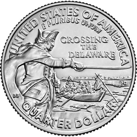General Washington Crossing The Delaware Quarter Us Mint