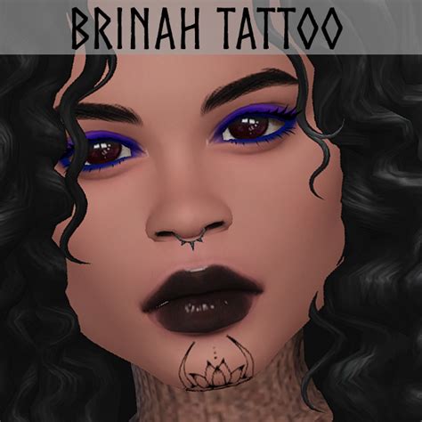 Brinah Tattoo The Sims 4 Create A Sim Curseforge