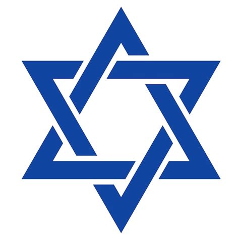 Star David ícone Da Estrela Judaica Hexagrama Judeu ícone Para Israel