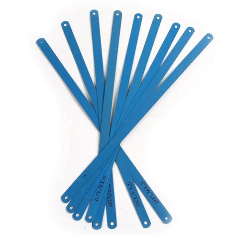 10 Pcs High Carbon Steel Blue Color Hacksaw Blades 300mm Length