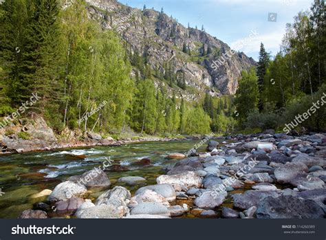 One Most Beautiful Mountain Rivers Altai Stock Photo Edit Now 114260389