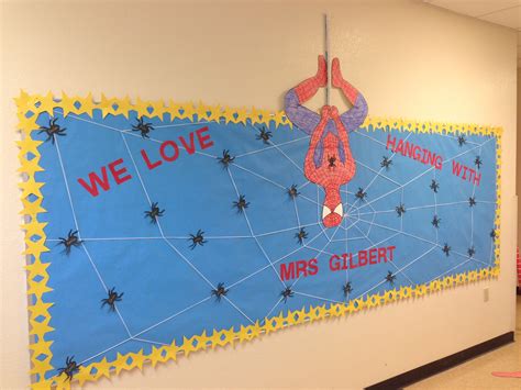 Spiderman Bulletin Board Superhero Classroom Theme Hero Classroom