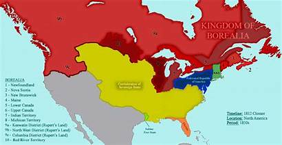 1812 Map America North Nations Closure History