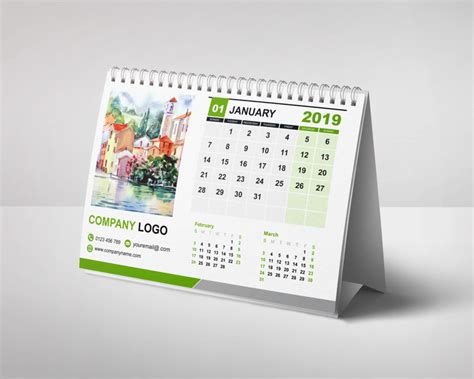 Free Calendar Mockups Design Psd 2019 2020 Calendarprinting4u