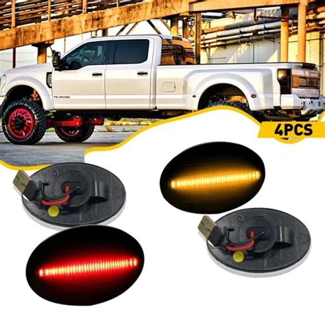 Amazon Com Hercoo Led Dually Bed Fender Side Marker Lights Front Rear