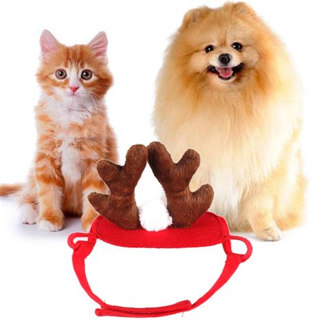 Cute Pet Dog Accessories Cat Antlers Hats Doggy Funny Hat Puppy Caps