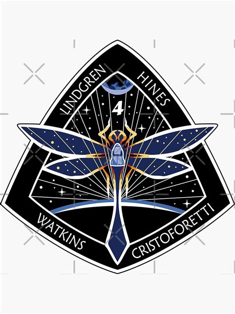 Nasa Spacex Crew 4 Mission Astronaut Patch Sticker For Sale By