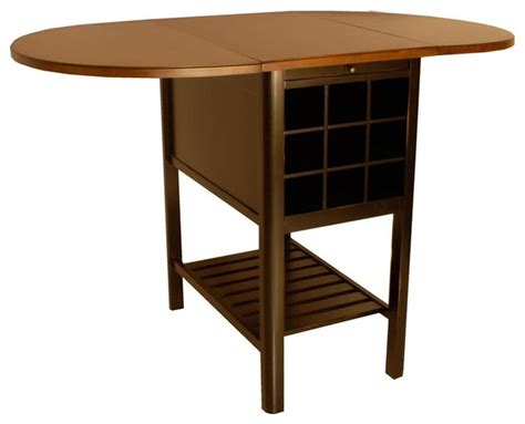 sullivan counter height drop leaf table  cherry finish