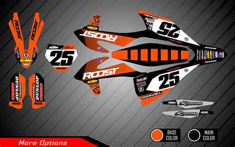 Roost Mx Motocross Graphics Invert Fb Graphics For Ktm