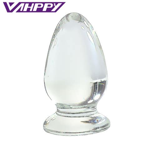40mmlarge Crystal Butt Plug Vagina Ball Big Glass Anal Dildo Bead Fake Penis Adult Masturbator