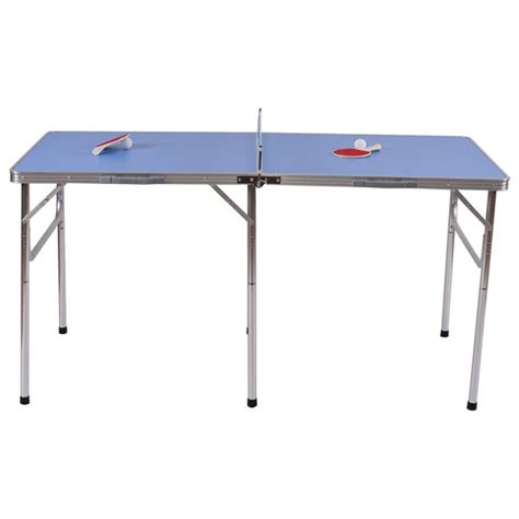 60 Portable Table Tennis Ping Pong Folding Table Waccessories Indoor