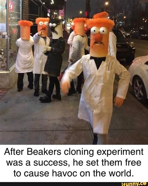 After Beakers Cloning Experiment Was A Success He Set Them Free To