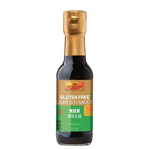 Lee kum kee premium soy sauce has a rich soy flavor, color, and aroma. LEE KUM KEE Gluten Free Light Soy Sauce 250ml - WaNaHong