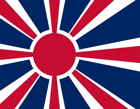 Union Jack Redesigned In The Style Of Imperial Japan Vexillology