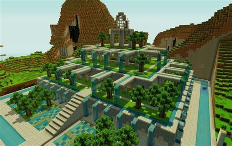With clear distinction between the paths, the water flow, and the flower beds, the construction. garden3_1514164.jpg (1157×728) | Minecraft projects ...