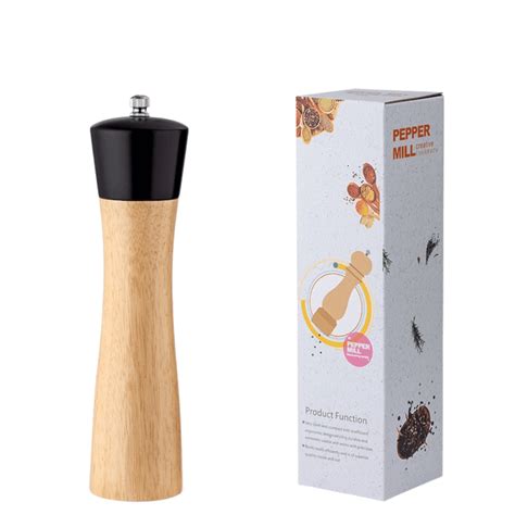 Moulin Pour Poivre Bois Carbone Cm Rangements Pices