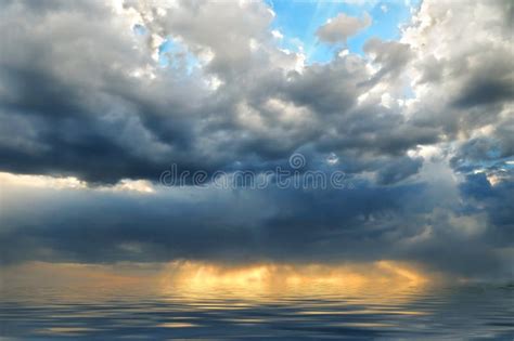 Stormy Sky Over The Sea Stock Photo Image Of Evening 14783858