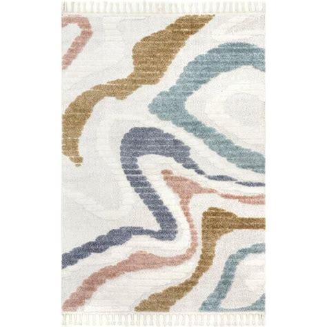 Nuloom Abstract Beige 4 Ft X 6 Ft Abstract Area Rug Acla10a 406 The