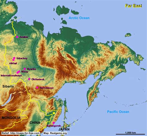 Yablonovy Mountains Map