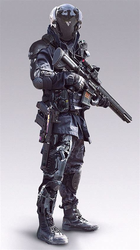 Artstation Cyber Unit 42 Abrar Khan Armor Concept Futuristic