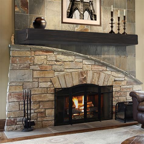 Pearl Mantels 412 60 50 Shenandoah Pine 60 Inch Fireplace