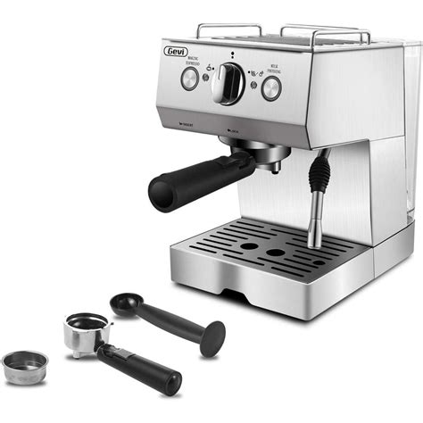 Gevi Stainless Steel 15 Bar Espresso Machine 2 Shot Pump Cappuccino