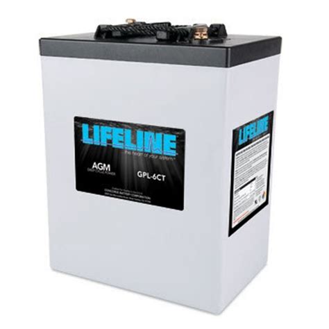 GPL 6CT   Lifeline 6v 300 AH Deep Cycle Sealed AGM Battery