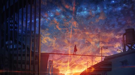 24 Anime Starry Night Sky Wallpaper Anime Top Wallpaper
