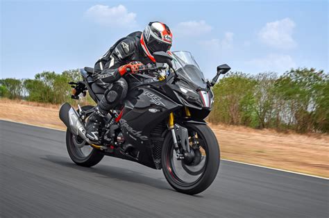 new updated tvs apache rr 310 ridden on track introduction autocar india