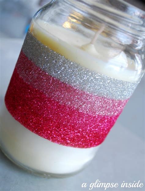 Ombre Glittered Candle Tutorial A Glimpse Inside Glitter Candles