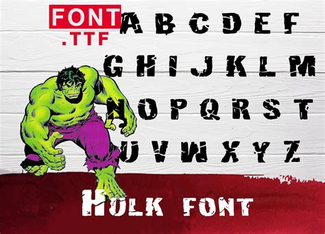 Hulk Clipart Font Superhero Font Svg Hulk Font Svg Hulk Alphabet