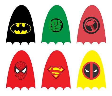 Printable Superhero Lollipop Cape Template Superhero Lollipop