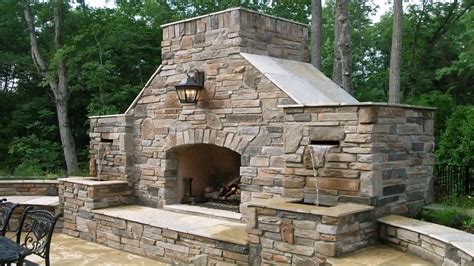 Small Outdoor Brick Fireplace Youtube