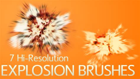 Free 21 Explosion Photoshop Brushes In Abr Atn
