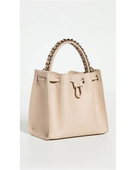 Anine Bing Leather Ursula Bag In Nude Natural Lyst