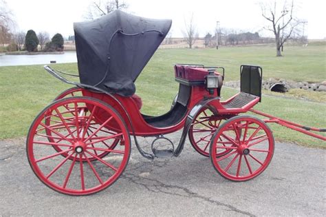 Horse Drawn Victoria Carriage Wagon Buggy Sleigh Cart Antique 5000