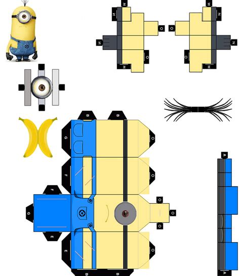 Minions From Paper Templates • Diypedia