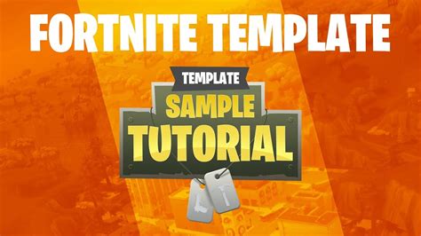 Free Fortnite Logo Template And Tutorial Youtube