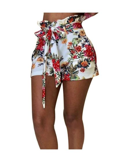 Women Summer Shorts Foral Stylish Holiday Boho Print Vacation Beach Wear Tropical Fitting Casual