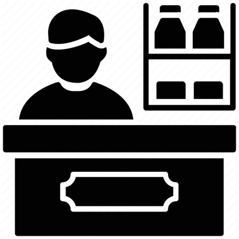Merchant Seller Shopkeeper Tradesman Vendor Icon Download On