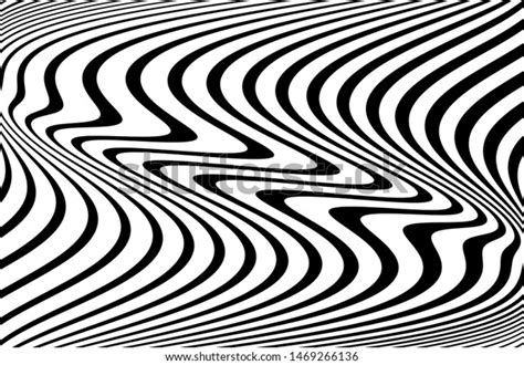 Psychedelic Wavy Stripes Vector Illustration Stock Vector Royalty Free