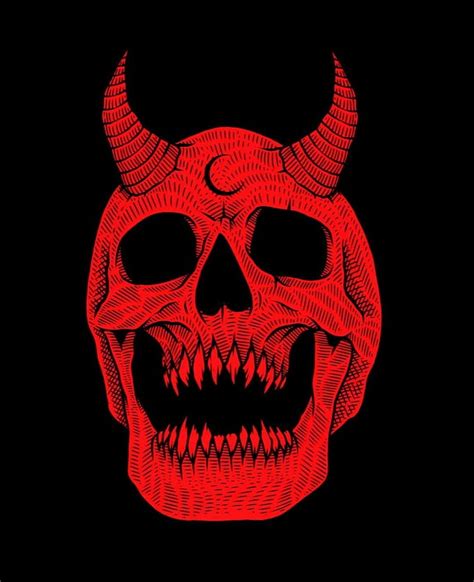 0 Red One Skull Skeletons In 2019 Red Aesthetic Satanic Art