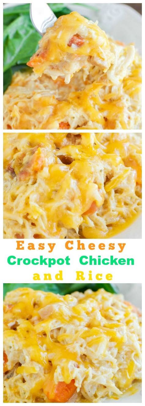 Easy Cheesy Crockpot Chicken Recipe Girls Dishes Cheesy Crockpot