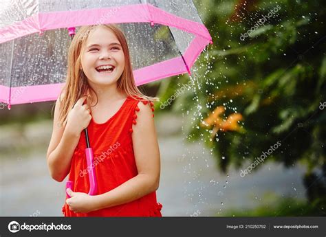 rain umbrella girl