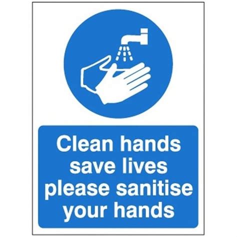 Clean Hands Save Lives Please Sanitise Your Hands Sign Parrs